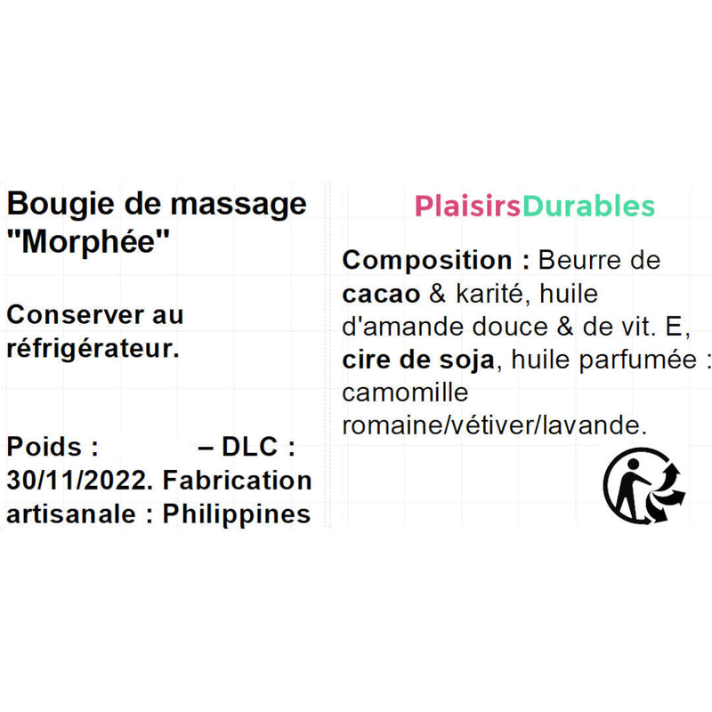 Bougie de massage Ambrosia (Vegan) - Premium Bougie de massage from PlaisirsDurables - Just $12.00! Shop now at PlaisirsDurables